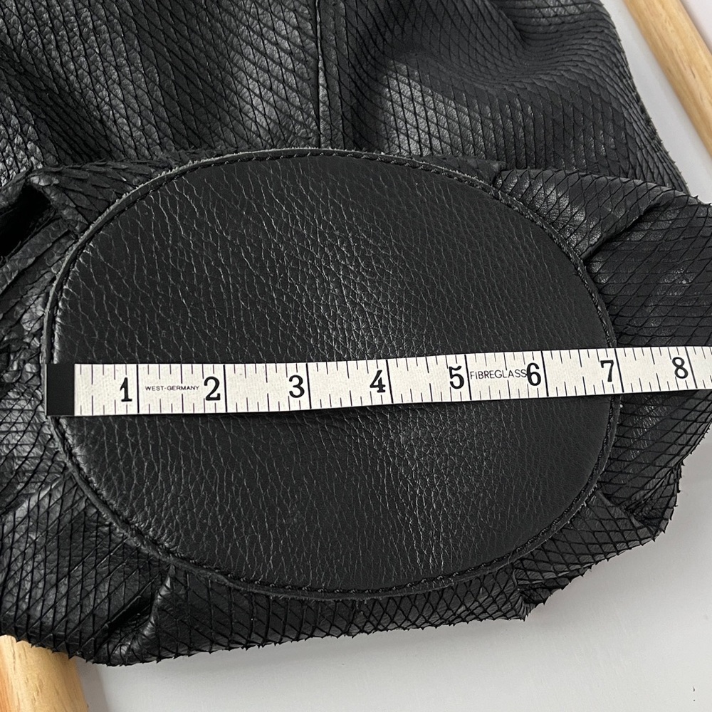 Rhythm & Rhyme Textured Black Leather Bucket Bag - Picture 16 of 16
